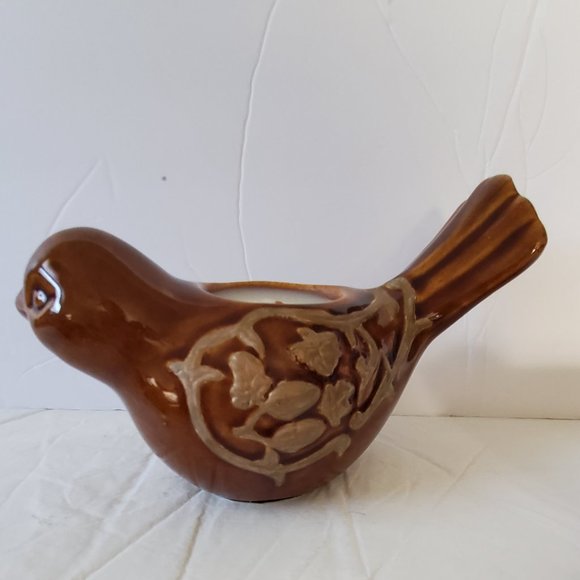 Pier 1 Two Brown Birds Tea Light Holders Great For Fall Display - Picture 3 of 8